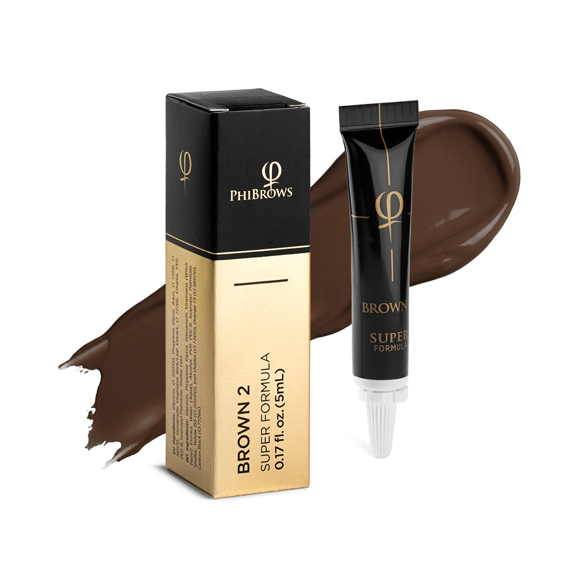 PhiBrows Brown 2 SUPER Pigment 5ml – Official PhiShop USA