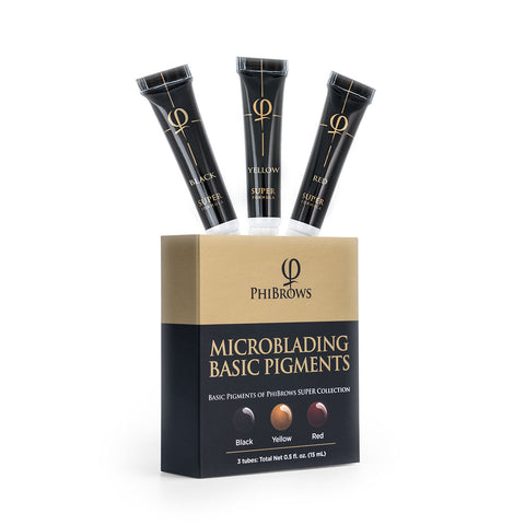 PhiBrows Microblading Basic Pigment Collection SUPER
