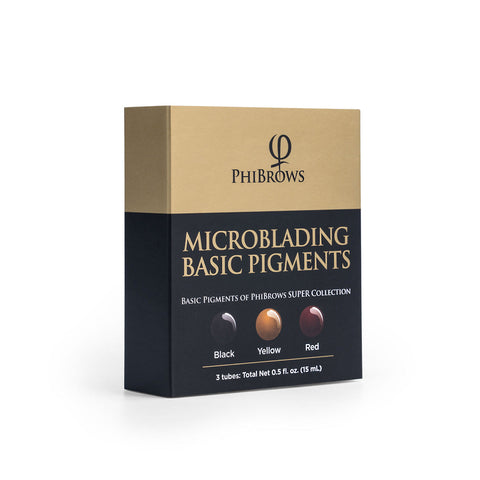 PhiBrows Microblading Basic Pigment Collection SUPER
